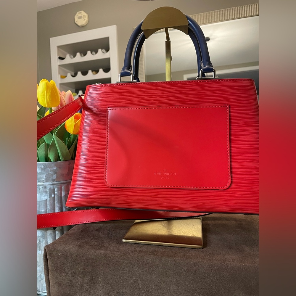 *Like New* Louis Vuitton Red EPI Leather Kleber Satchel (dust bag included) - Picture 5 of 16